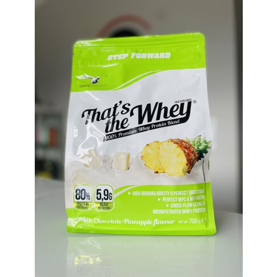 That's The Whey  połaczenie IZOLATU i KONCENTRATU biała czekolada -ananas 700g
